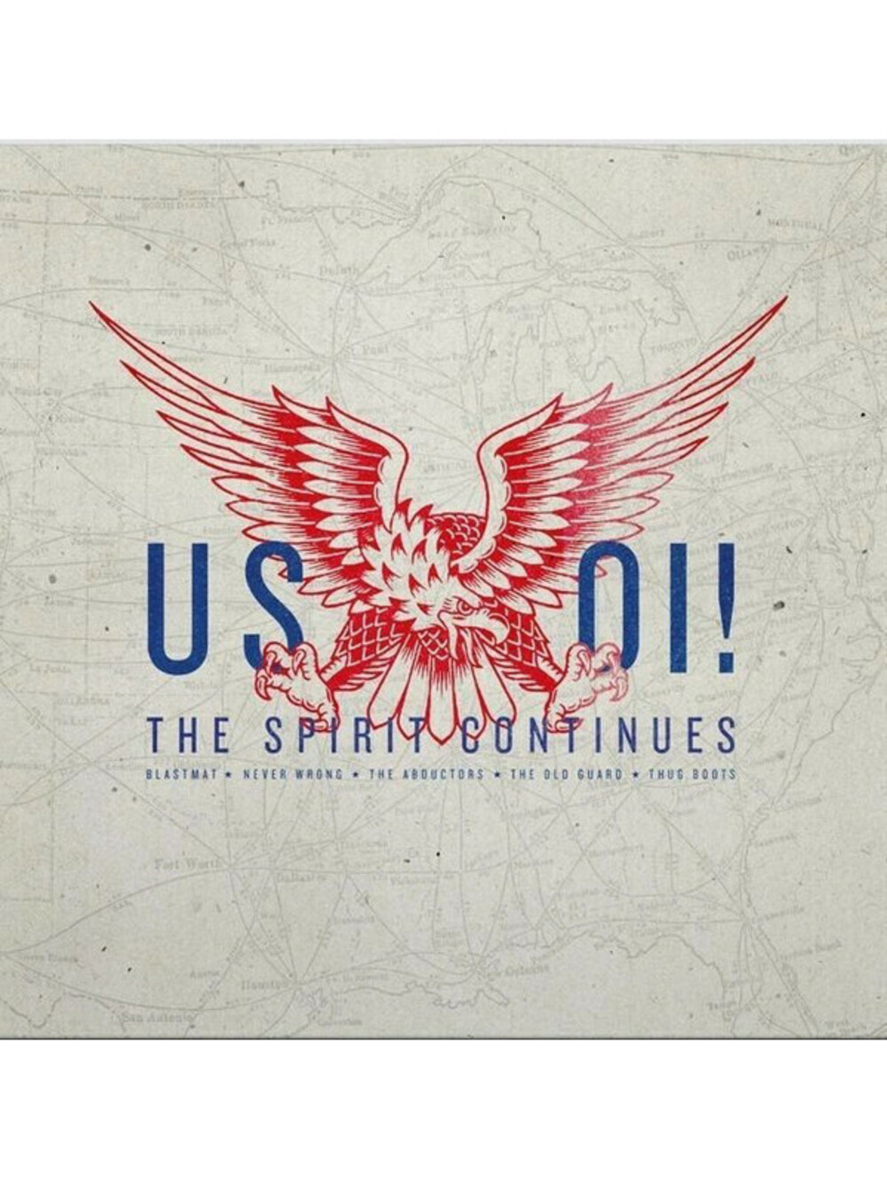 US OI! THE SPIRIT CONTINUES CD (VARIOUS) skinhead oi! music